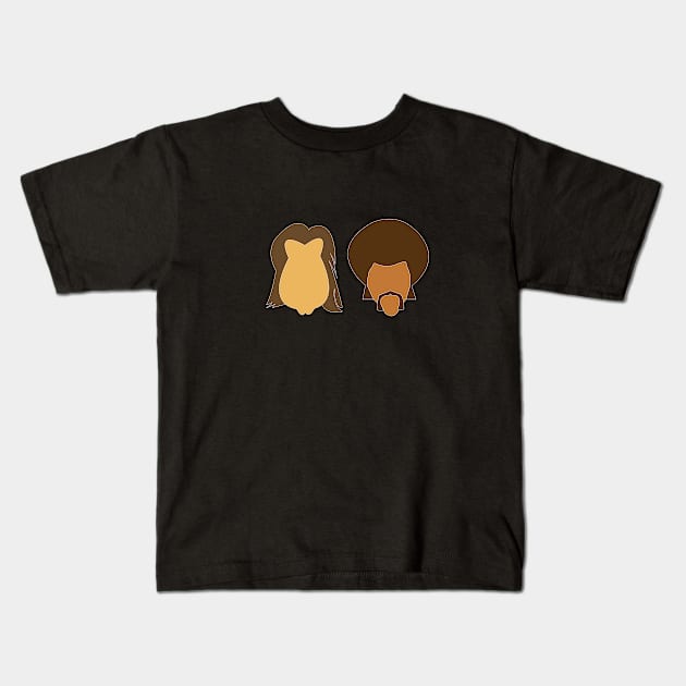 Pulp fiction characters Kids T-Shirt by Roussko